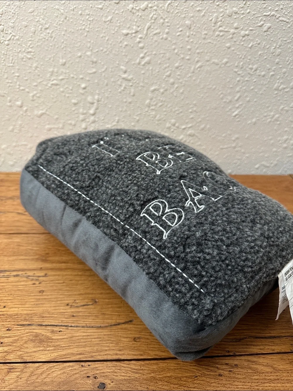 Hyde & Eek! Gray Decorative Tombstone Pillow - Festive Halloween Accent